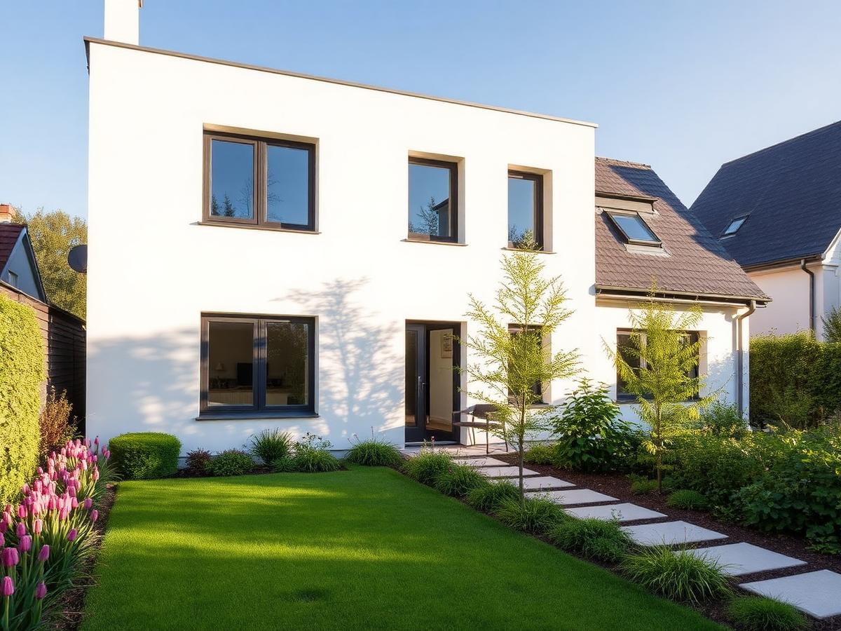 Modernes Familienhaus mit Garten